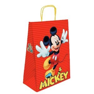 Τσάντα δώρου χάρτινη mickey κόκκινη (32cm) 32x24x10cm Disney