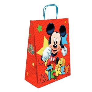 Τσάντα δώρου χάρτινη mickey πορτοκαλί (40cm) 40x32x14cm Disney