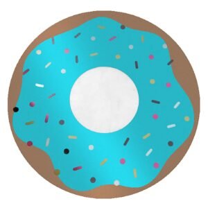 Σουπλά στρογγυλό καρπούζι, donut Φ38cm Homie 101912