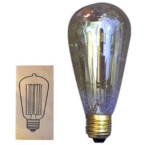 Λάμπα ντεκόρ edison vintage st64 e27 40w 230v θερμός φωτισμός 180o  Homie 108430