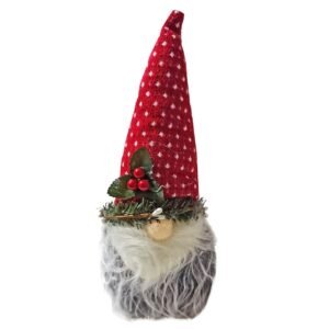 Άγιος gnome με στεφάνι 23cm Xmasfest 1133675