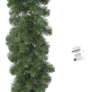 Γιρλάντα πράσινη σκληρή απλή Φ:20cm/Y: 2,7m Xmasfest 113768